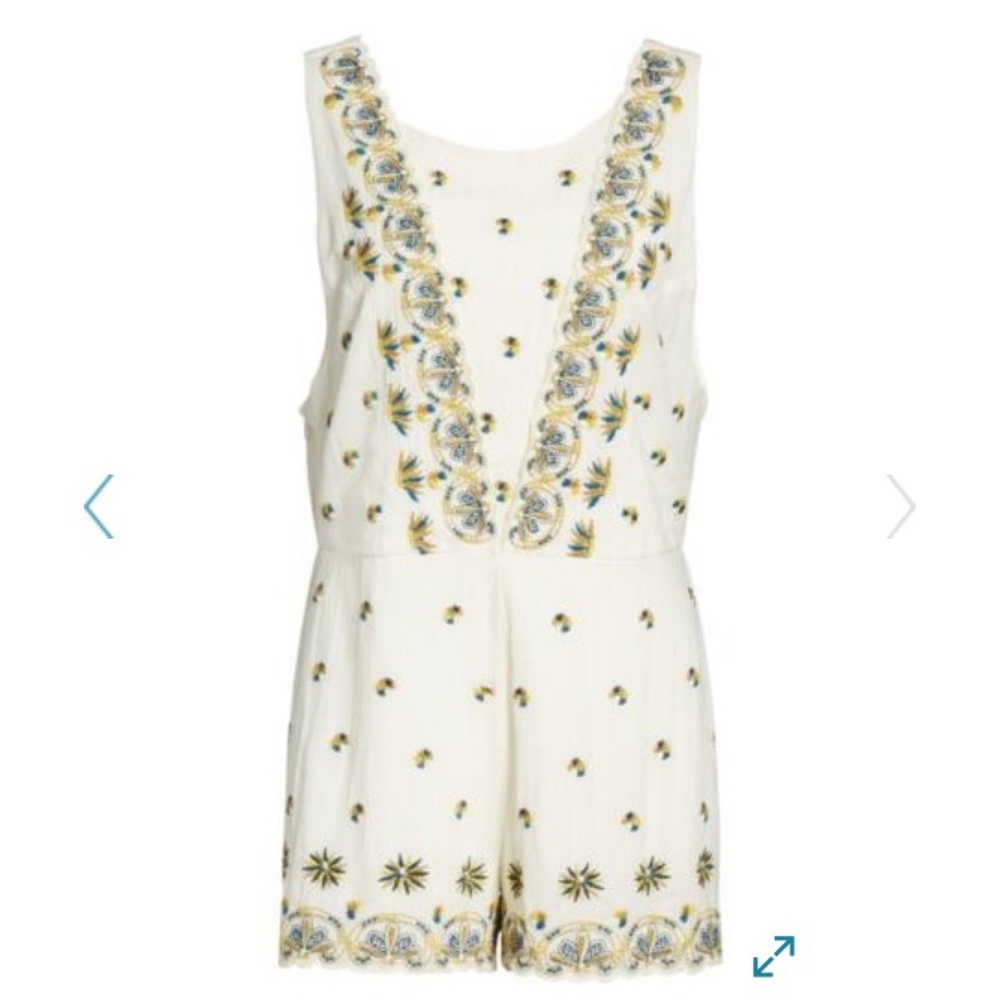 Free People - margarita embroidered jumper romper